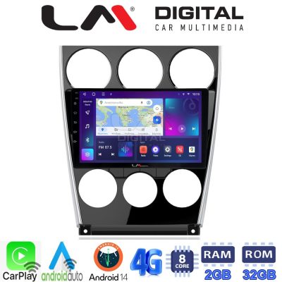 LM Digital - LM ZR8436 GPS Οθόνη OEM Multimedia Αυτοκινήτου για MAZDA 6 facelift 2005>2008  (CarPlay/AndroidAuto/BT/GPS/WIFI/GPRS)
