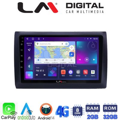 LM Digital - LM ZR8466 GPS Οθόνη OEM Multimedia Αυτοκινήτου για Fiat Stilo 2001 > 2007 (CarPlay/AndroidAuto/BT/GPS/WIFI/GPRS)
