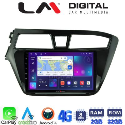 LM Digital - LM ZR8517 GPS Οθόνη OEM Multimedia Αυτοκινήτου για Hyundai i20 2015> (CarPlay/AndroidAuto/BT/GPS/WIFI/GPRS)