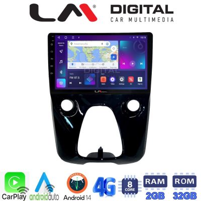 LM Digital - LM ZR8564 GPS Οθόνη OEM Multimedia Αυτοκινήτου για Aygo & C1 & 107 14> (CarPlay/AndroidAuto/BT/GPS/WIFI/GPRS)