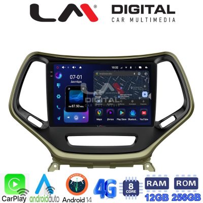 LM ZS8119 GPS Οθόνη OEM Multimedia Αυτοκινήτου για JEEP CHEROKEE 2014>  (CarPlay/AndroidAuto/BT/GPS/WIFI/GPRS)