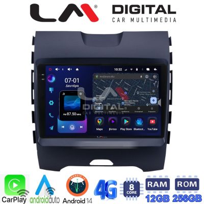 LM ZS8248 GPS Οθόνη OEM Multimedia Αυτοκινήτου για Ford Edge 2016 > (CarPlay/AndroidAuto/BT/GPS/WIFI/GPRS)