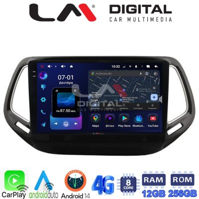 LM ZS8253 GPS Οθόνη OEM Multimedia Αυτοκινήτου για JEEP COMPASS 2017> (CarPlay/AndroidAuto/BT/GPS/WIFI/GPRS)