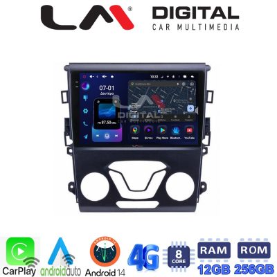 LM ZS8369 GPS Οθόνη OEM Multimedia Αυτοκινήτου για FORD MONDEO 2014> (CarPlay/AndroidAuto/BT/GPS/WIFI/GPRS)