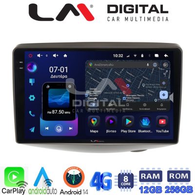 LM ZS8402 GPS Οθόνη OEM Multimedia Αυτοκινήτου για Toyota Yaris 1999 > 2004 (CarPlay/AndroidAuto/BT/GPS/WIFI/GPRS)