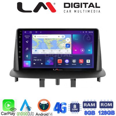 LM Digital - LM ZT8145 GPS Οθόνη OEM Multimedia Αυτοκινήτου για RENAULT MEGANE3 (CarPlay/AndroidAuto/BT/GPS/WIFI/GPRS)