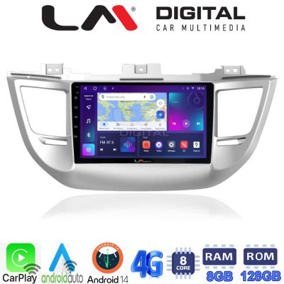 LM Digital - LM ZT8361 GPS Οθόνη OEM Multimedia Αυτοκινήτου για Hyundai Tucson 2015 < 2019 (CarPlay/AndroidAuto/BT/GPS/WIFI/GPRS)