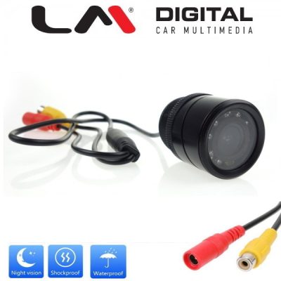 Κάμερα πίσω LED αναλογική CVBS, με connector RCA 12V