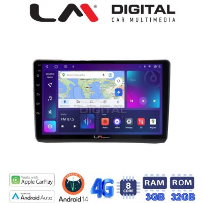 LM Digital - LM ZE8892 GPS Οθόνη OEM Multimedia Αυτοκινήτου για Opel Vivaro - Renault Trafic - Nissan Primastar 2002 >2009 (CarPlay/AndroidAuto/BT/GPS/WIFI/GPRS)