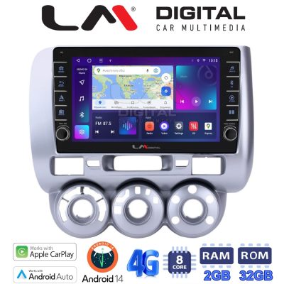 LM Digital - LM ZG8730 GPS Οθόνη OEM Multimedia Αυτοκινήτου για HONDA JAZZ 2002>2009 (CarPlay/AndroidAuto/BT/GPS/WIFI/GPRS)