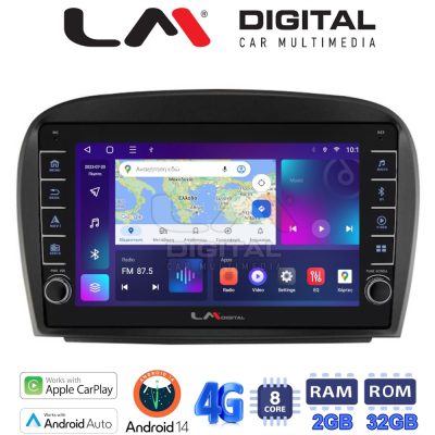 LM Digital - LM ZG8817 GPS Οθόνη OEM Multimedia Αυτοκινήτου για Mercedes SL 2009 > 2014 (CarPlay/AndroidAuto/BT/GPS/WIFI/GPRS)
