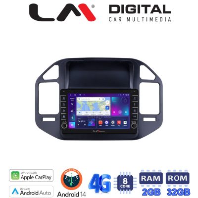 LM Digital - LM ZG8990 GPS Οθόνη OEM Multimedia Αυτοκινήτου για Mitsubishi Pajero 1999 > 2006 (CarPlay/AndroidAuto/BT/GPS/WIFI/GPRS)