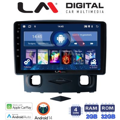 LM Digital - LM ZN4553 GPS Οθόνη OEM Multimedia Αυτοκινήτου για Ford Kuga 2008 > 2013 (CarPlay/AndroidAuto/BT/GPS/WIFI/GPRS)