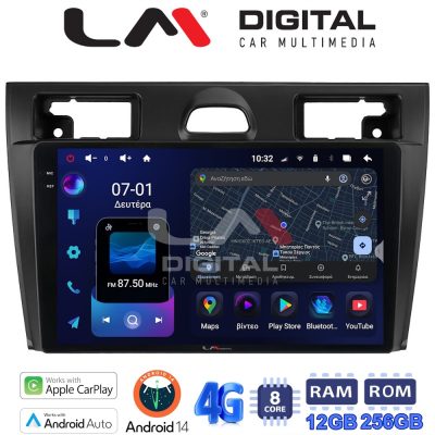 LM ZS8140B GPS Οθόνη OEM Multimedia Αυτοκινήτου για Ford Fiesta 2006 -> 2008 (CarPlay/AndroidAuto/BT/GPS/WIFI/GPRS)