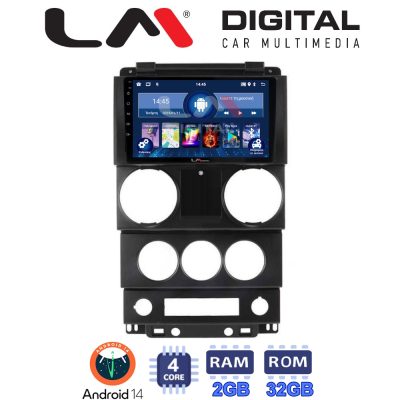LM Digital - LM ZL4748C GPS Οθόνη OEM Multimedia Αυτοκινήτου για Jeep Wrangler 2007 > 2011 (BT/GPS/WIFI/GPRS)