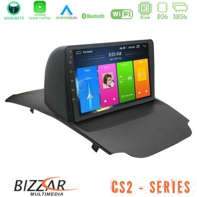 Bizzar CS2 Series 4Core Android14 2+32GB Ford Ecosport 2014-2017 Navigation Multimedia Tablet 10" Με Carplay & Android Auto