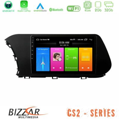 Bizzar CS2 Series 4Core Android14 2+32GB Hyundai i20 2021-2023 Navigation Multimedia Tablet 9" Με Carplay & Android Auto