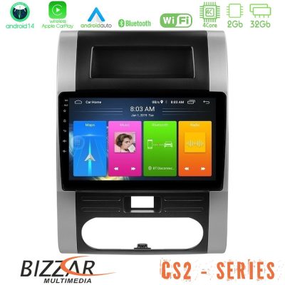 Bizzar CS2 Series 4Core Android14 2+32GB Nissan X-Trail T31 Navigation Multimedia Tablet 10" Με Carplay & Android Auto