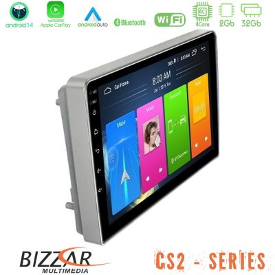 Bizzar CS2 Series 4Core Android14 2+32GB Opel Astra/Corsa/Antara/Zafira Navigation Multimedia Tablet 9" Με Carplay & Android Auto