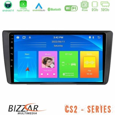 Bizzar CS2 Series 4Core Android14 2+32GB Skoda Octavia 2004-2012 Navigation Multimedia Tablet 9″ Με Carplay & Android Auto