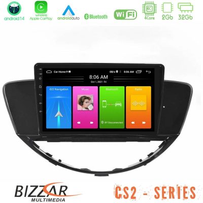 Bizzar CS2 Series 4Core Android14 2+32GB Subaru Tribeca 2007-2014 Navigation Multimedia Tablet 9" Με Carplay & Android Auto