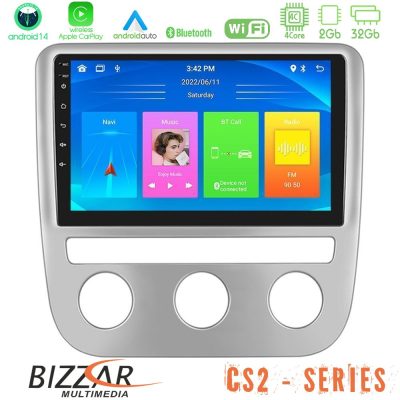 Bizzar CS2 Series 4Core Android14 2+32GB VW Scirocco 2008-2014 Navigation Multimedia Tablet 9" Με Carplay & Android Auto