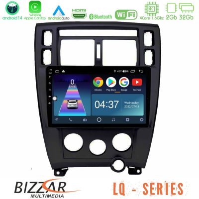 Bizzar LQ Series 4Core Android14 2+32GB Hyundai Tucson Navigation Multimedia Tablet 9"  Με Carplay & Android Auto (Μαύρο)