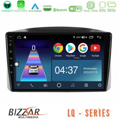 Bizzar LQ Series 4Core Android14 2+32GB Jeep Grand Cherokee 2005-2007 Navigation Multimedia Tablet 10″ Με Carplay & Android Auto