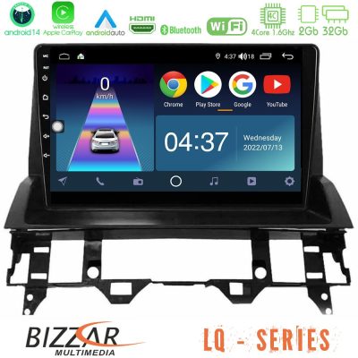 Bizzar LQ Series 4Core Android14 2+32GB Mazda6 2002-2006 Navigation Multimedia Tablet 10" Με Carplay & Android Auto