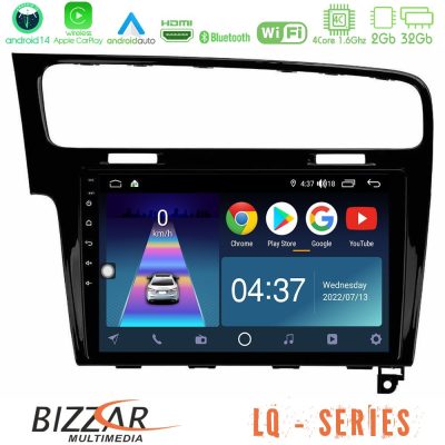 Bizzar LQ Series 4Core Android14 2+32GB VW GOLF 7 Navigation Multimedia Tablet 10" Με Carplay & Android Auto