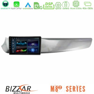 Bizzar M8² Series 8Core Android14 4+32GB  Alfa Romeo Giulietta 2010-2014 Navigation Multimedia Tablet 9" Με Carplay & Android Auto