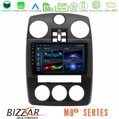 Bizzar M8² Series 8Core Android14 4+32GB  Chrysler PT-Cruiser 2000-2005 Navigation Multimedia Tablet 9″ Με Carplay & Android Auto