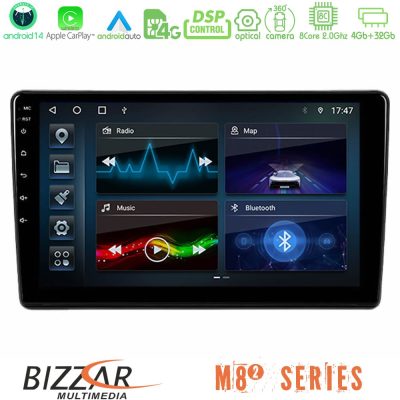 Bizzar M8² Series 8Core Android14 4+32GB  Peugeot Partner / Citroën Berlingo 2008-2018 Navigation Multimedia Tablet 9" Με Carplay & Android Auto