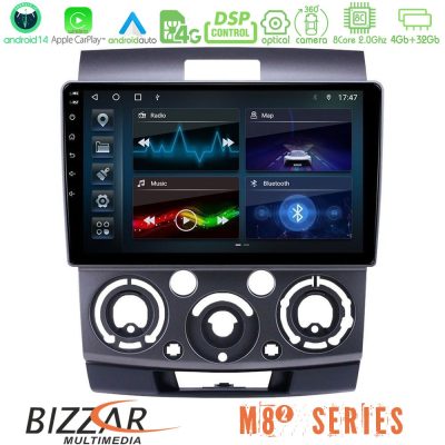 Bizzar M8² Series 8Core Android14 4+32GB  Ford Ranger/Mazda BT50 Navigation Multimedia Tablet 9" Με Carplay & Android Auto