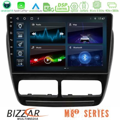 Bizzar M8² Series 8Core Android14 4+32GB  Fiat Doblo / Opel Combo 2010-2014 Navigation Multimedia Tablet 9" Με Carplay & Android Auto
