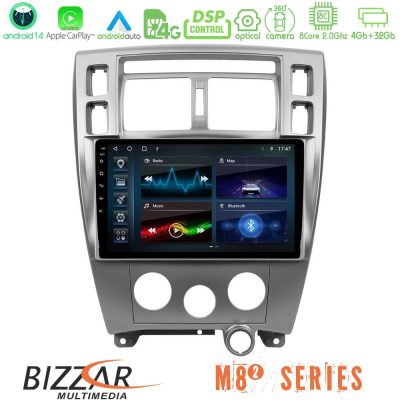 Bizzar M8² Series 8Core Android14 4+32GB  Hyundai Tucson Navigation Multimedia Tablet 10" Με Carplay & Android Auto