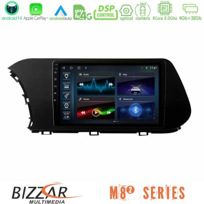 Bizzar M8² Series 8Core Android14 4+32GB  Hyundai i20 2021-2023 Navigation Multimedia Tablet 9" Με Carplay & Android Auto