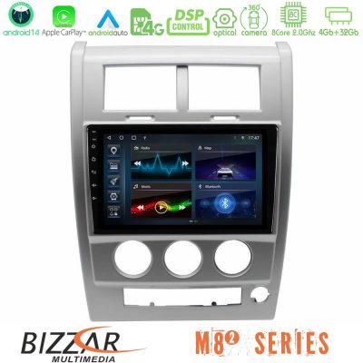 Bizzar M8² Series 8Core Android14 4+32GB  Jeep Cherokee (KK) 2008-2012 Navigation Multimedia Tablet 10" Με Carplay & Android Auto