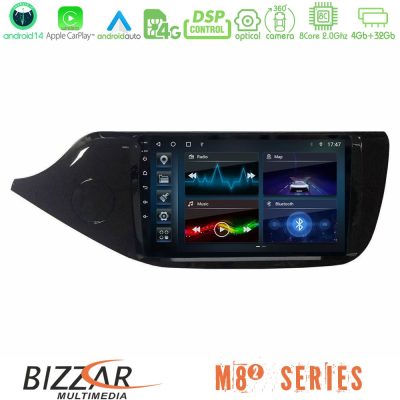 Bizzar M8² Series 8Core Android14 4+32GB  Kia Ceed 2013-2017 Navigation Multimedia Tablet 9" Με Carplay & Android Auto