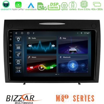 Bizzar M8² Series 8Core Android14 4+32GB  Mercedes SLK Class Navigation Multimedia Tablet 9" Με Carplay & Android Auto