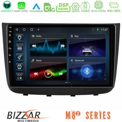 Bizzar M8² Series 8Core Android14 4+32GB  Mercedes Vito/Viano 2003-2006 Navigation Multimedia Tablet 10″ Με Carplay & Android Auto