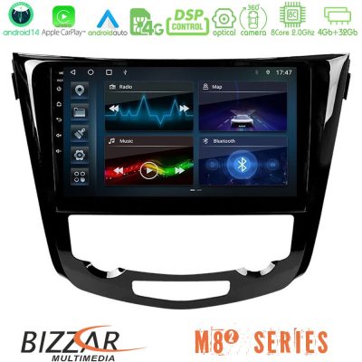 Bizzar M8² Series 8Core Android14 4+32GB  Nissan Qashqai J11 (AUTO A/C) Navigation Multimedia Tablet 10" Με Carplay & Android Auto