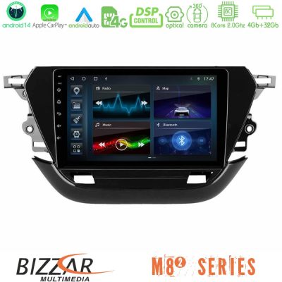 Bizzar M8² Series 8Core Android14 4+32GB  Opel Corsa F 2019-2023 Navigation Multimedia Tablet 9" Με Carplay & Android Auto