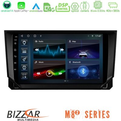 Bizzar M8² Series 8Core Android14 4+32GB  Seat Arona/Ibiza Navigation Multimedia Tablet 9" Με Carplay & Android Auto
