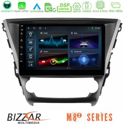 Bizzar M8² Series 8Core Android14 4+32GB  Toyota Avensis 2015-2018 Navigation Multimedia Tablet 9" Με Carplay & Android Auto