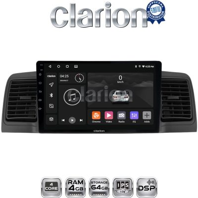 CLARION GL32010B Οθόνη OEM Multimedia Αυτοκινήτου για Toyota Corolla 2000 > 2007 (CarPlay/AndroidAuto/BT/GPS/WIFI/GPRS)