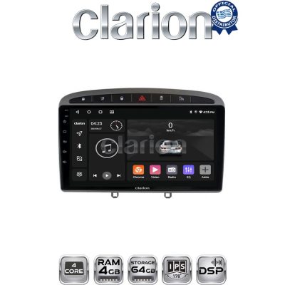 CLARION GL32083 Οθόνη OEM Multimedia Αυτοκινήτου για PG 308 2007>2012 (CarPlay/AndroidAuto/BT/GPS/WIFI/GPRS)