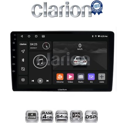 CLARION GL32238 Οθόνη OEM Multimedia Αυτοκινήτου για Ford Focus 07 > 11 - Mondeo 07 > 14 – Galaxy 07 > 14 – S-Max 08 > 14 (CarPlay/AndroidAuto/BT/GPS/WIFI/GPRS)