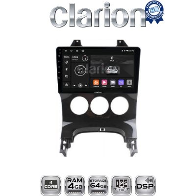 CLARION GL32323A Οθόνη OEM Multimedia Αυτοκινήτου για PEUGEOT 3008 2009>2016 & 206  2002>2006 (CarPlay/AndroidAuto/BT/GPS/WIFI/GPRS)