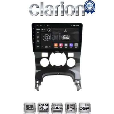 CLARION GL32323C Οθόνη OEM Multimedia Αυτοκινήτου για PEUGEOT 3008 2009>2016 & 206  2002>2006 (CarPlay/AndroidAuto/BT/GPS/WIFI/GPRS)